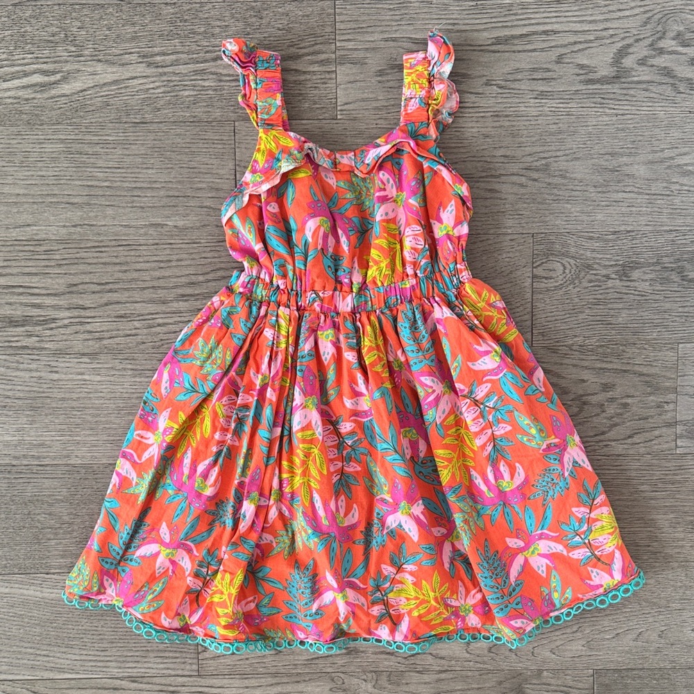 🌼TOMMY BAHAMA🌼 Floral Dress in Orange and Pink, Size 8